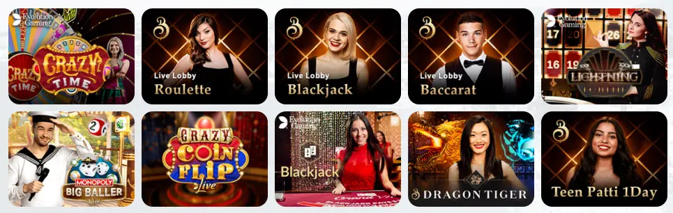 Jeux de casino en direct DOMGAME CASINO
