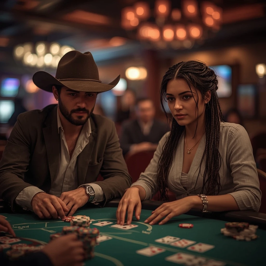 photo de deux joueurs de poker DOMGAME CASINO